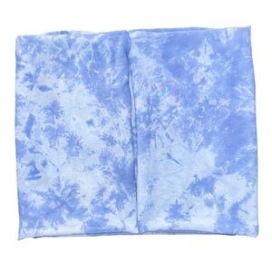 Aisha Burka Elegant Blue and White Scarf